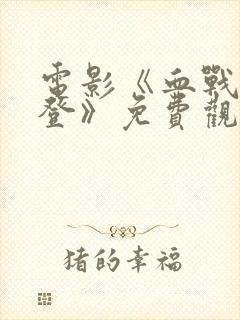 电影《血战凡尔登》免费观看