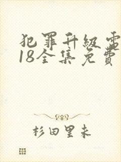 犯罪升级电视剧18全集免费完整版封面