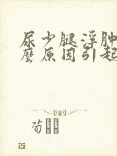 尿少腿浮肿是什么原因引起的