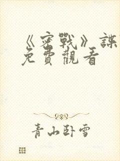 《密战》谍战片免费观看