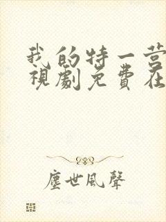 我的特一营 电视剧免费在线观看