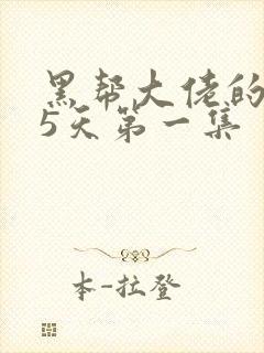 黑帮大佬的365天第一集