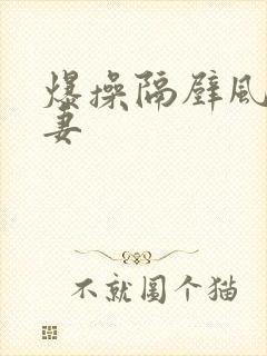 爆操隔壁风骚人妻封面