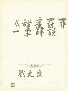 《甜蜜罚罪》第一季解说封面