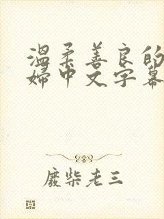 温柔善良的儿媳妇中文字幕封面