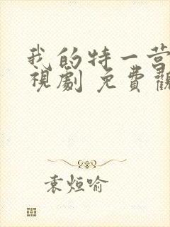 我的特一营 电视剧 免费观看