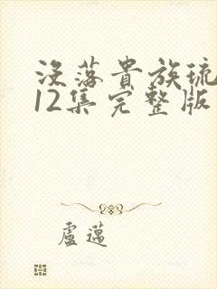 没落贵族琉璃川12集完整版