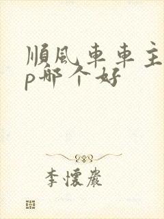 顺风车车主app哪个好