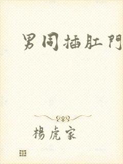 男同插肛门视频封面