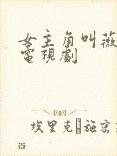 女主角叫薇薇的电视剧封面