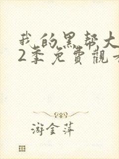 我的黑帮大佬第2季免费观看高清版