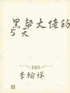 黑帮大佬的365 天