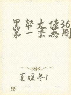 黑帮大佬365第一季无删减