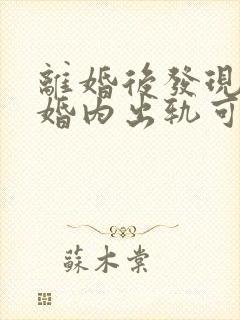 离婚后发现老公婚内出轨可以起诉么