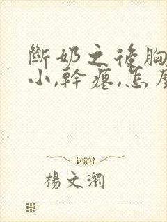 断奶之后胸部变小,干瘪,怎么恢复