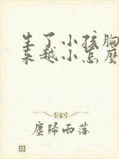 生了小孩胸部越来越小怎么办