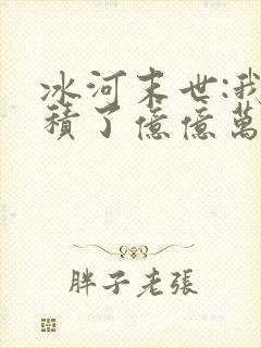 冰河末世:我囤积了亿亿万物资免费完整版封面