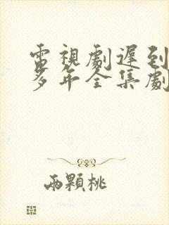 电视剧迟到的许多年全集剧免费观看