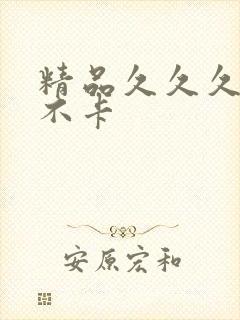 精品久久久久久不卡