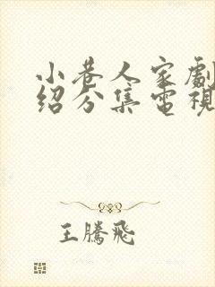 小巷人家剧情介绍分集电视猫