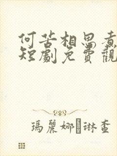 何苦相思煮余年短剧免费观看完整版