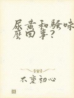 尿黄和骚味重怎么回事?