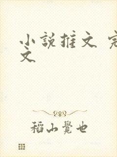 小说推文 完结文