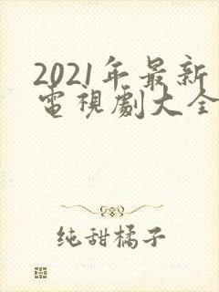 2021年最新电视剧大全