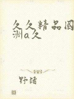 久久精品国产亚洲a久封面