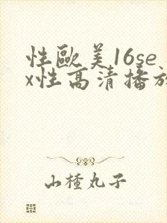 性欧美16sex性高清播放