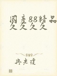 国产88精品久久久久久