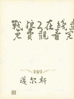 战狼2在线观看免费观看完整版封面
