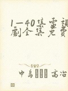 1—40集电视剧全集免费封面