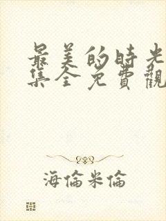 最美的时光48集全免费观看封面