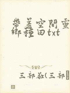 带着空间灵泉回乡种田txt