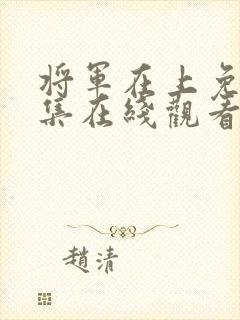 将军在上免费全集在线观看电视剧