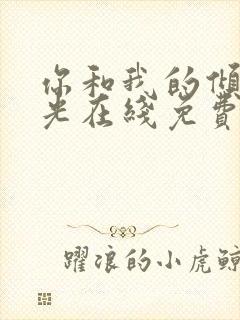 你和我的倾城时光在线免费阅读封面