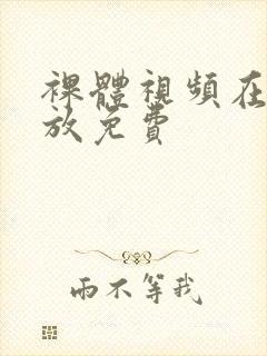 裸体视频在线播放免费