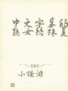 中文字幕的人妻熟女丝袜美