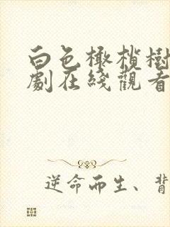 白色橄榄树电视剧在线观看全集免费播放
