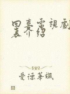 回喜电视剧演员表介绍