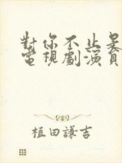 对你不止是喜欢电视剧演员表