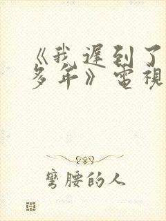 《我迟到了那么多年》电视剧
