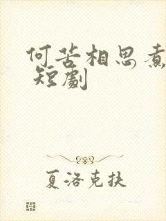 何苦相思煮余年 短剧