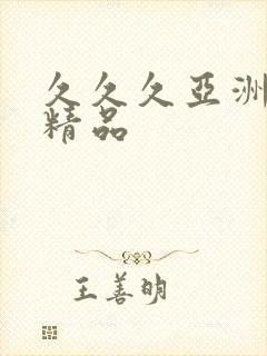 久久久亚洲欧美精品