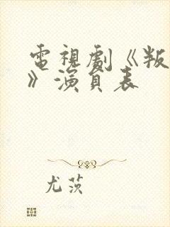 电视剧《叛逆者》演员表封面