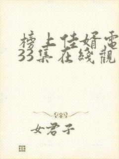 榜上佳婿电视剧33集在线观看
