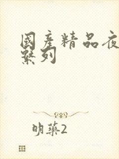 国产精品夜夜爽系列