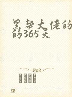 黑帮大佬的和我的365天封面