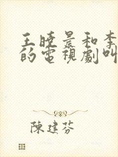 王晓晨和李晨演的电视剧叫什么